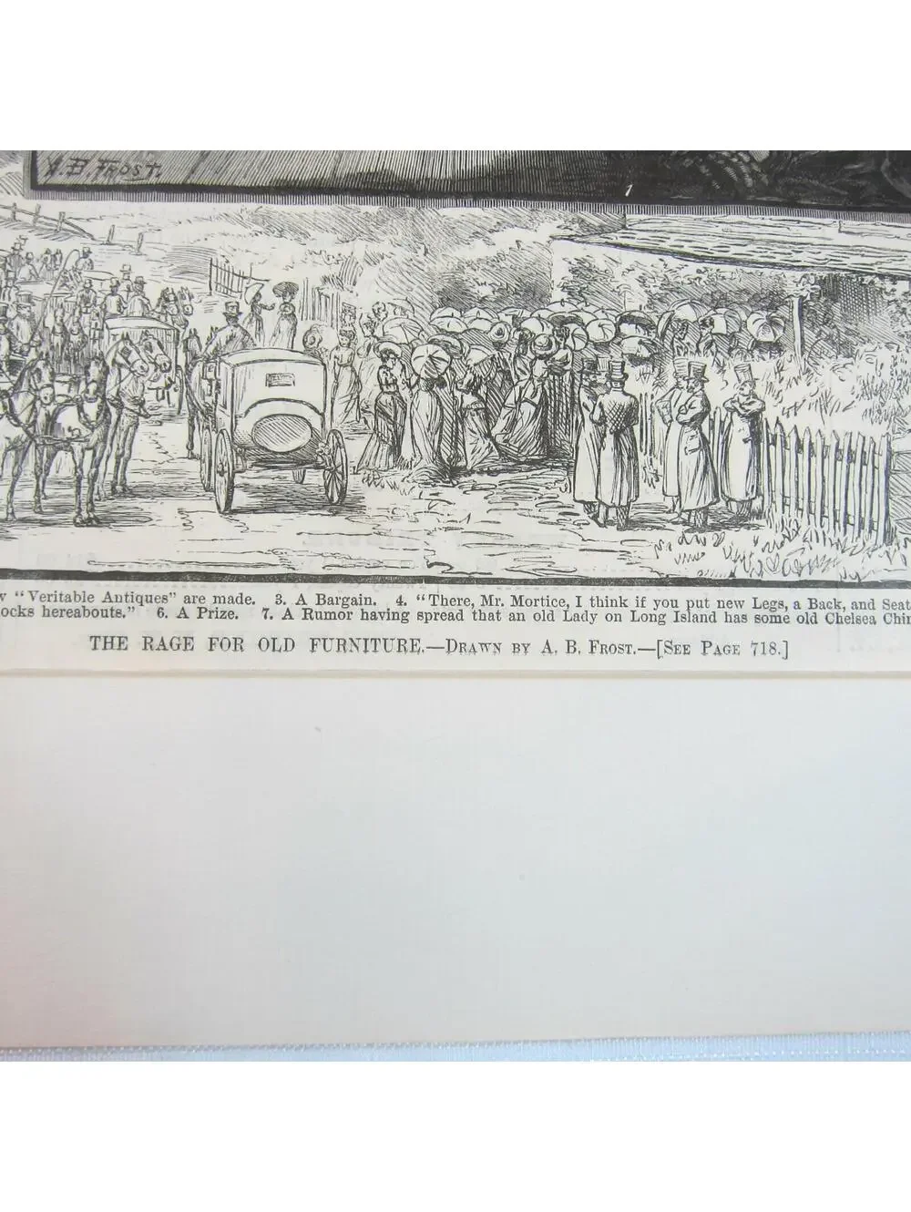 Antique 1878 Print Wood Engraving 